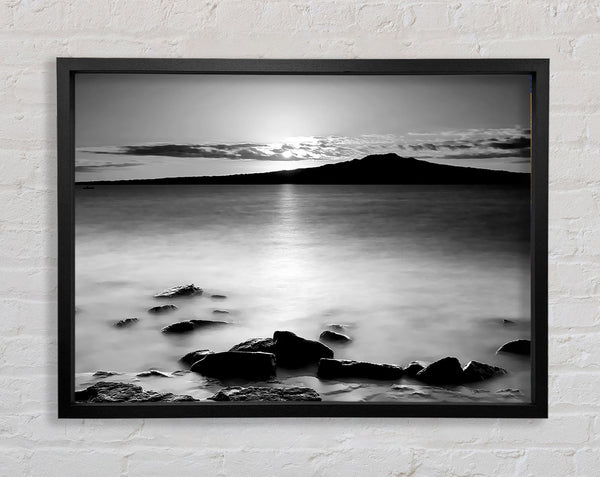 Ocean Mist Reflections B n W