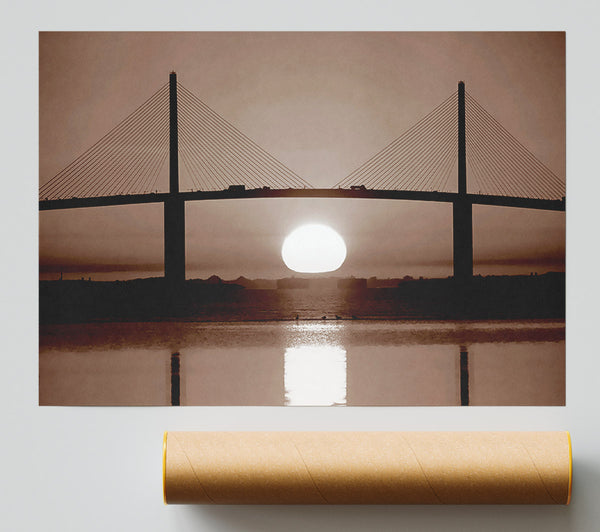 Distant Bridge Sundown Chocolate