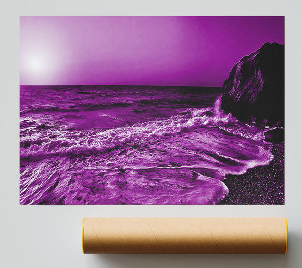 Purple Ocean Sun