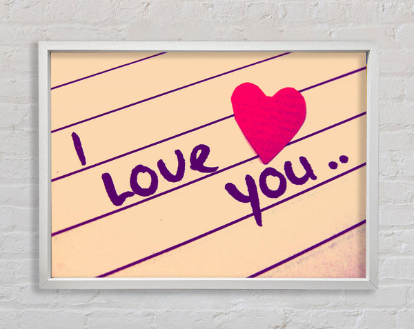 Love Quote I Love You Heart