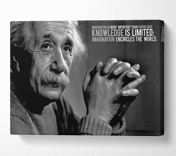 Motivational Quote Albert Einstein Imagination Is More Important