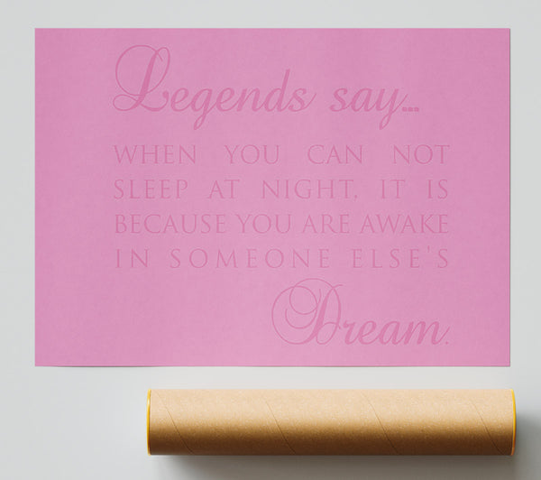 Legends Say Dream Pink