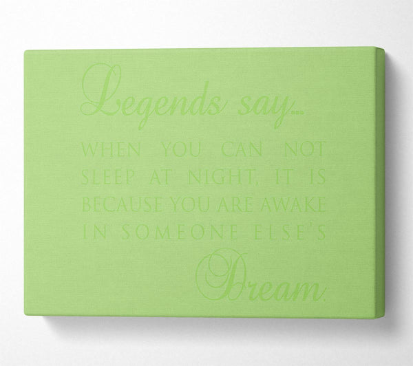 Legends Say Dream Lime Green