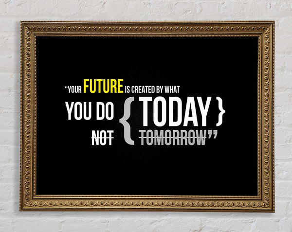 Motivational Quote Your Future Is Created By What You Do