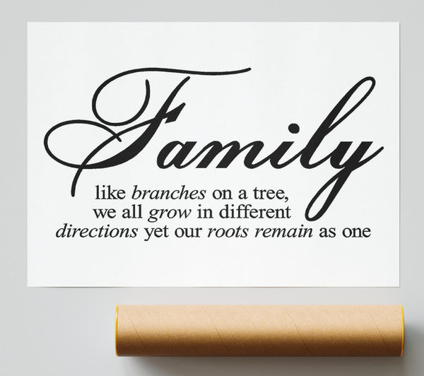 Family Quote Family We All Grow In Different Directions