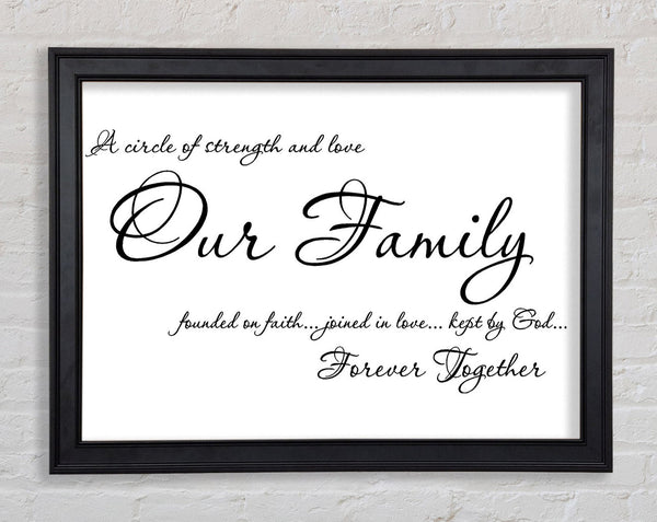 Family Quote Our Family Together Forever