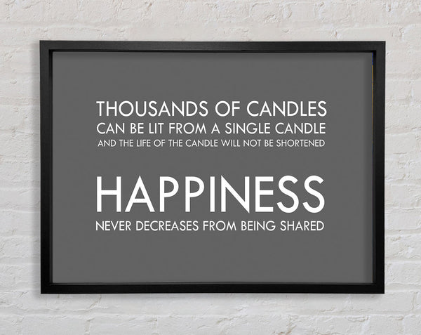 Happiness Never Decreases From Being Shared Grey