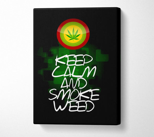 Keep Calm Weed Black