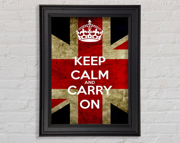 Keep Calm And Carry On Flag