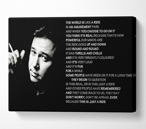 Motivational Quote Bill Hicks The World Is Like A Ride