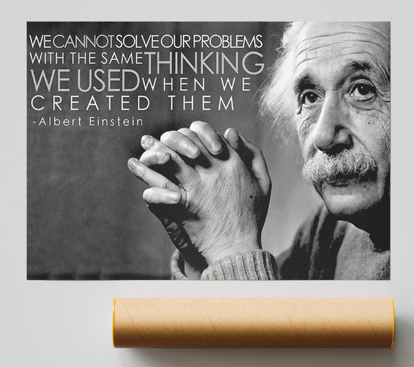 Motivational Quote Einstein Thinking