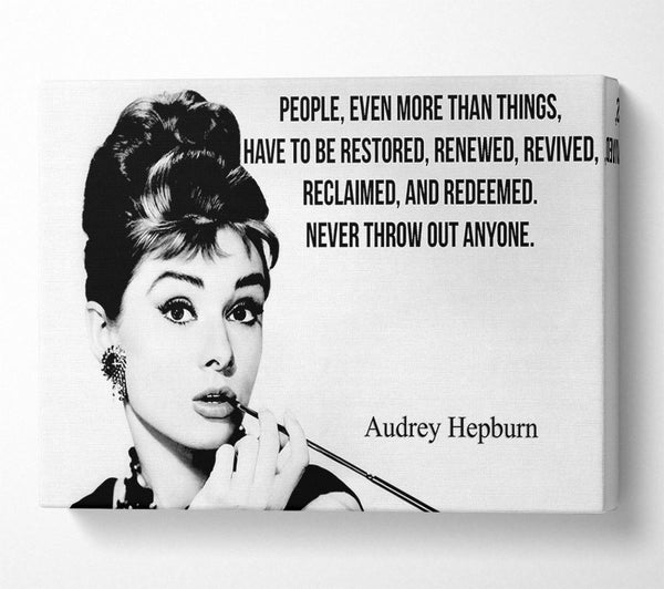 Movie Quote Audrey Hepburn Never Throw Out