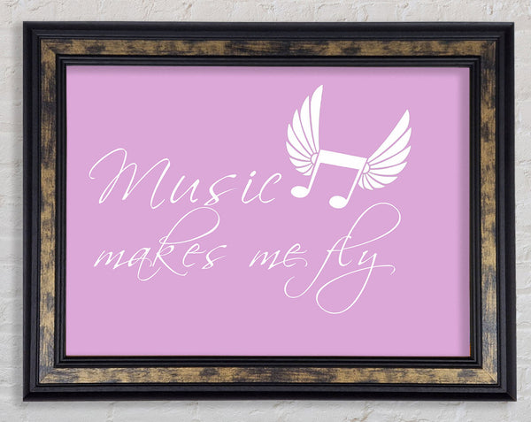 Music Makes Me Fly Pink