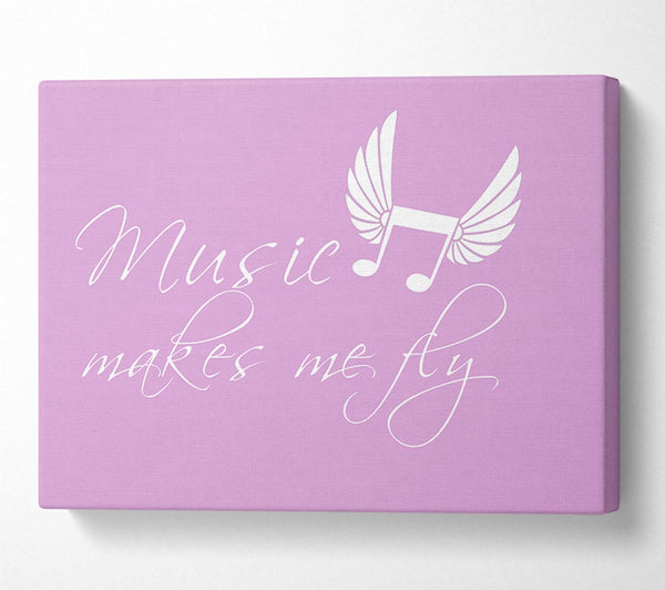 Music Makes Me Fly Pink