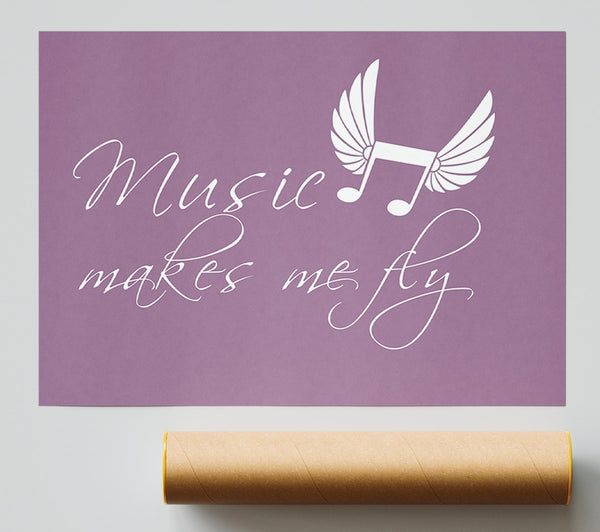 Music Makes Me Fly Dusty Pink