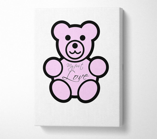 Nursery Quote My First Love Teddybear White