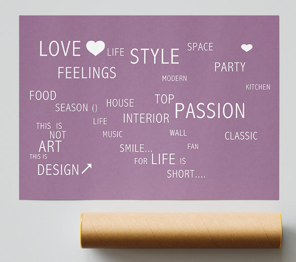 Love Quote Love Life Dusty Pink