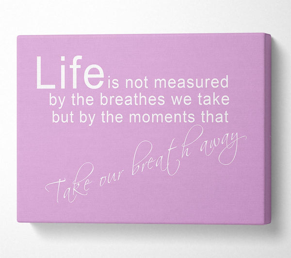 Life Is Not Measured Pink