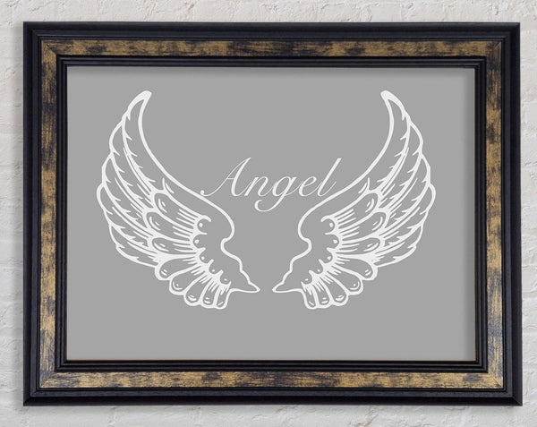 Angel Wings Grey White