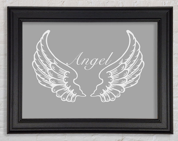 Angel Wings Grey White