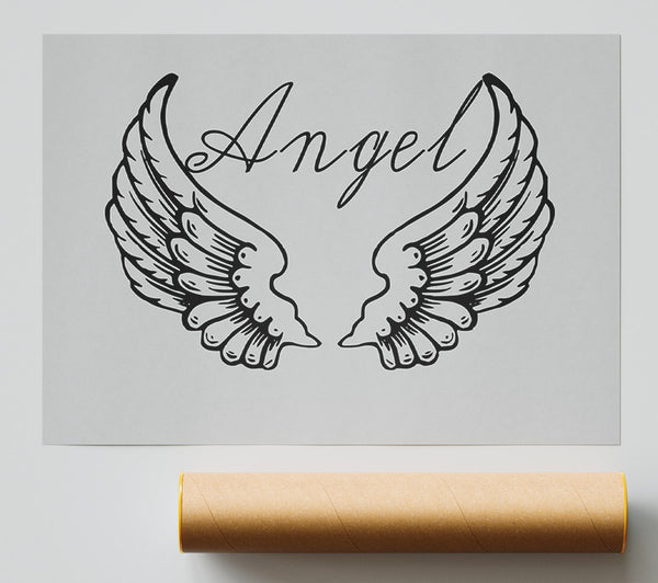 Angel Wings 4 Grey