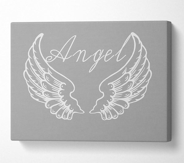 Angel Wings 4 Grey White