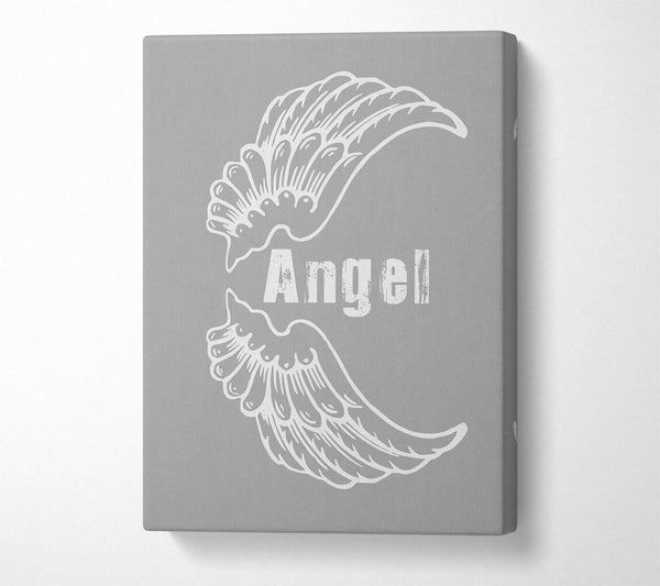 Angel Wings 3 Grey White