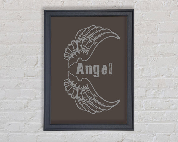 Girls Room Quote Angel Wings 3 Chocolate