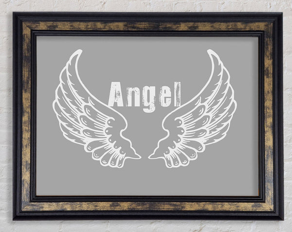 Angel Wings 2 Grey White