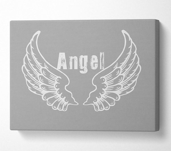 Angel Wings 2 Grey White