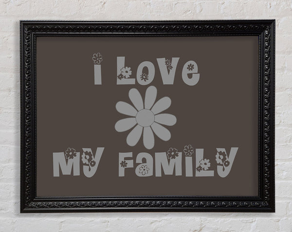 Boys room Quote I Love My Family Chocolate