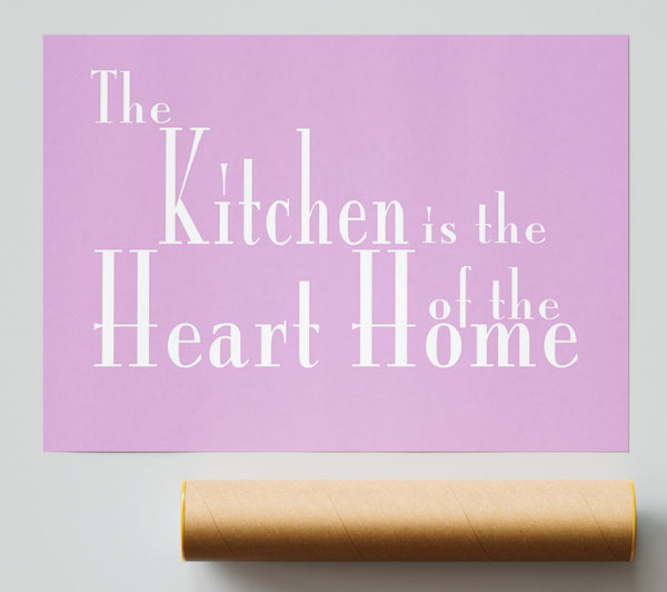 Kitchen Quote The Kitchen Is The Heart Of The Home 2 Pink