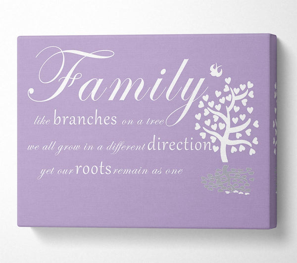 Family Quote Family Like Branches On A Tree Lilac