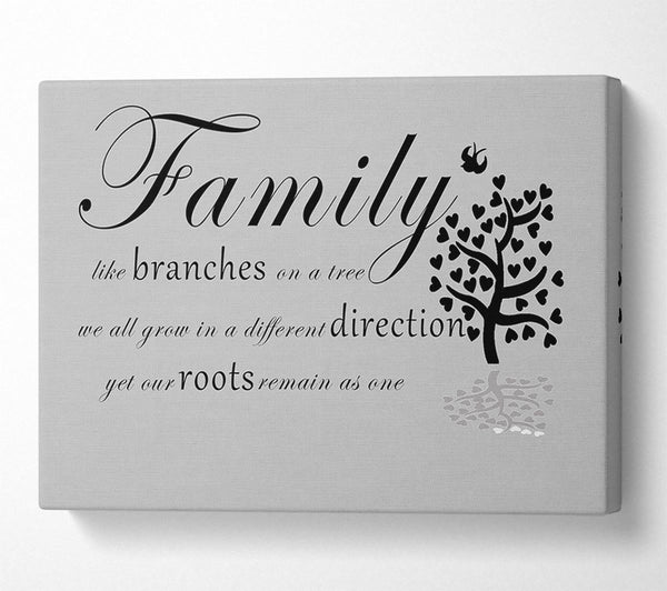 Family Quote Family Like Branches On A Tree Grey