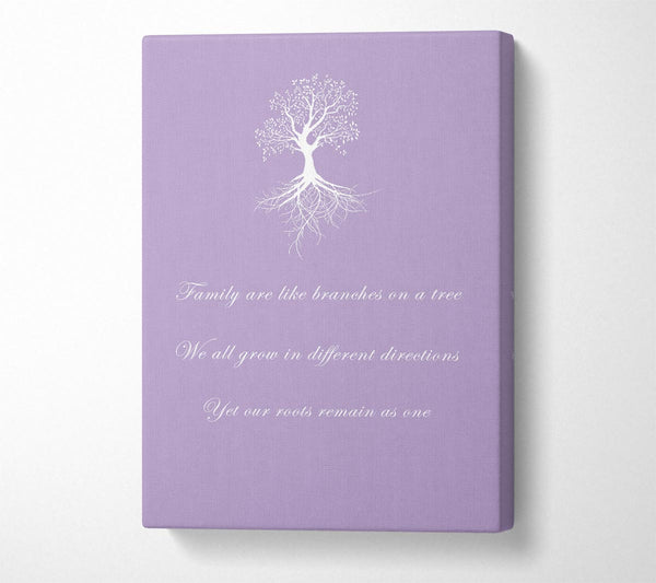 Family Quote Family Are Like Branches 2 Lilac