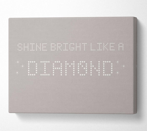 Music Quote Shine Bright Rihanna Beige