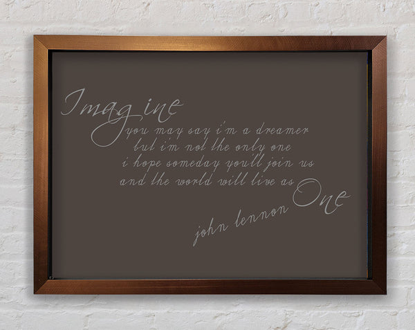 Music Quote Imagine John Lennon Chocolate