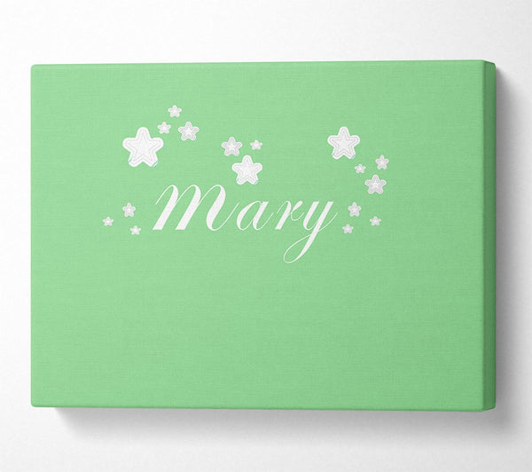 Girls Room Quote Your Name In Stars Green