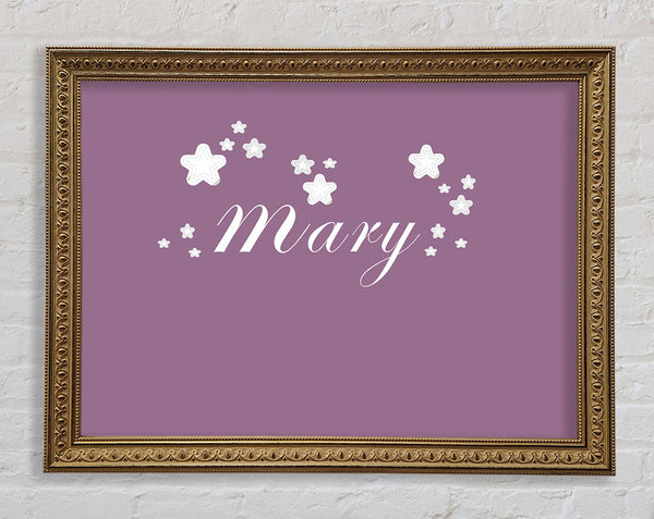 Girls Room Quote Your Name In Stars Dusty Pink