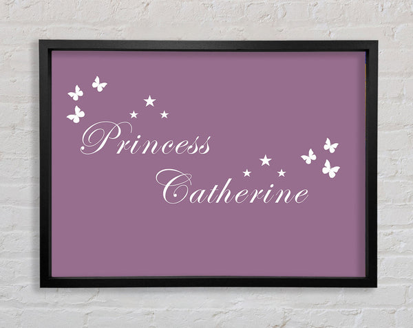 Girls Room Quote Your Own Name Princess Dusty Pink