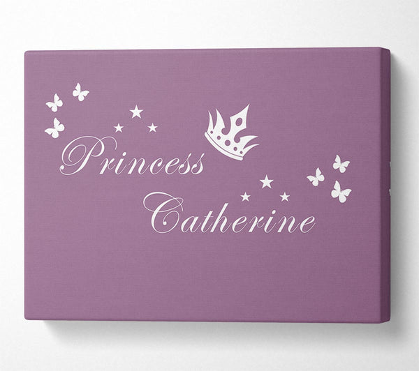 Girls Room Quote Your Own Name Princess 2 Dusty Pink