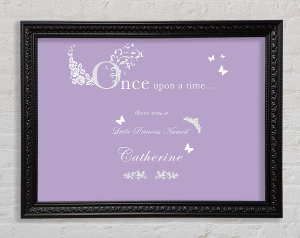 Girls Room Quote Once Upon A Time Your Name Lilac