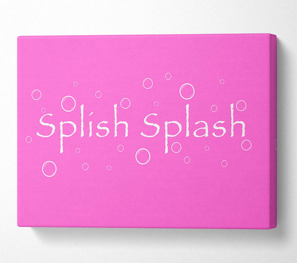 Bathroom Quote Splish Splash Bathroom Vivid Pink