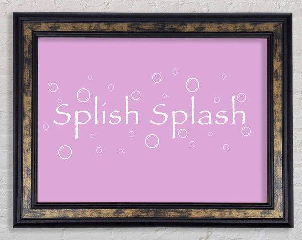 Bathroom Quote Splish Splash Bathroom Pink