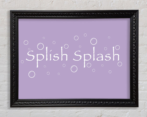 Bathroom Quote Splish Splash Bathroom Lilac