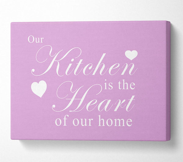 Kitchen Quote Our Kitchen Is The Heart Pink