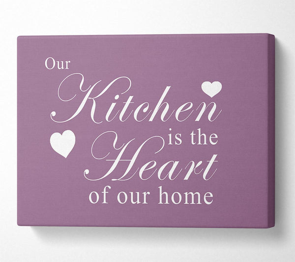 Kitchen Quote Our Kitchen Is The Heart Dusty Pink