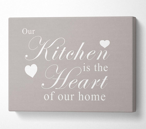 Kitchen Quote Our Kitchen Is The Heart Beige