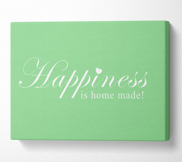 Home Quote Happiness Is Home Made Green