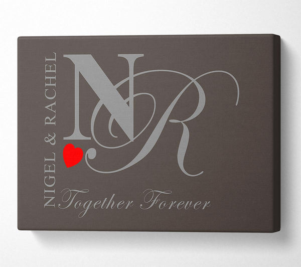 Your Names And Initials Together Forever Chocolate